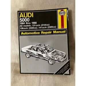 Haynes 1117: Audi 5000 1984 - 1988 2wd Gasoline Vehicles Repair Manual